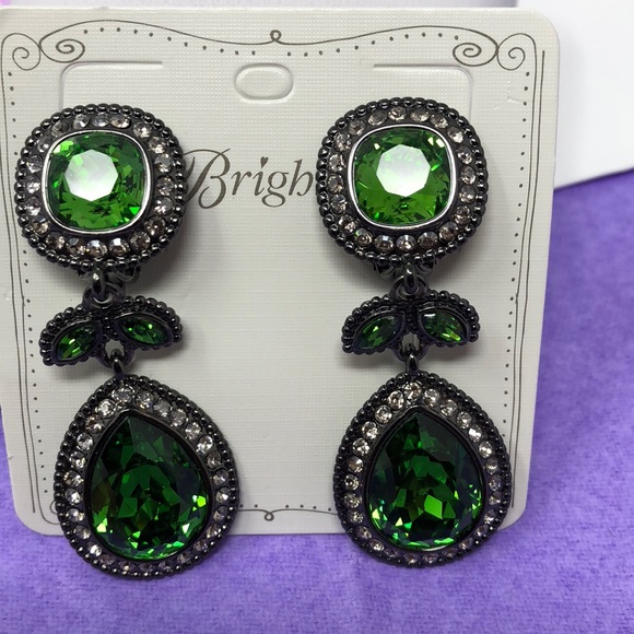 Brighton Jewelry Brighton Raindrops Clip On Earrings Green Poshmark